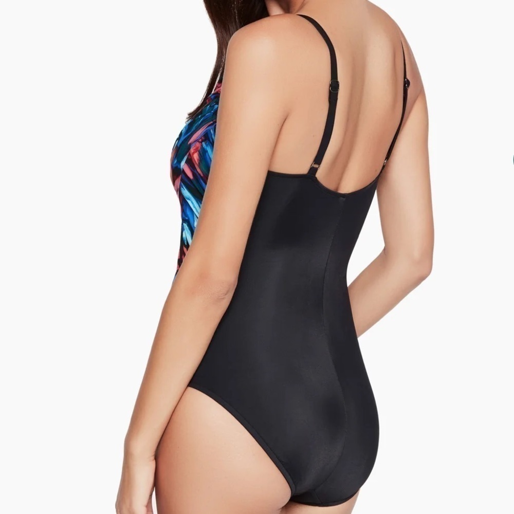 Magicsuit by Miraclesuit Expressionist Lisa One Piece Swimsuit Size 10 NWT - Picture 3 of 12